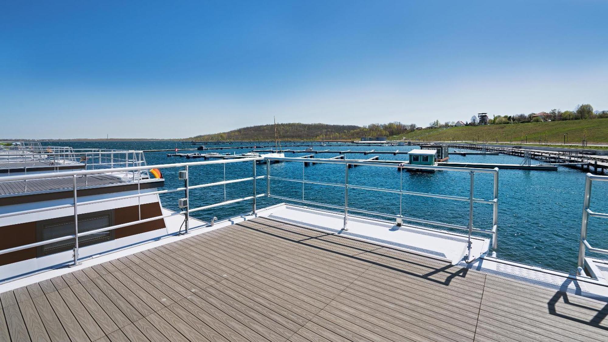 Geiseltalsee Hausboot - Floating House - Hausboot Junior Braunsbedra Exterior photo